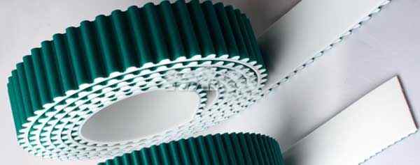 Timing Belt with Green Fabric On The Teeth