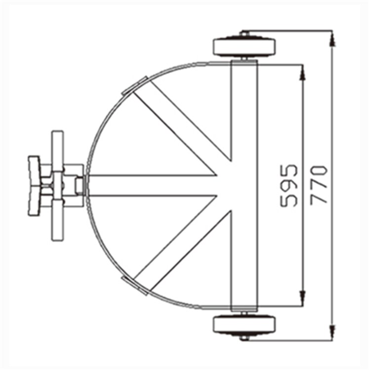 Drum Caddy wtih Bung Wrench Handle DC500 drawing